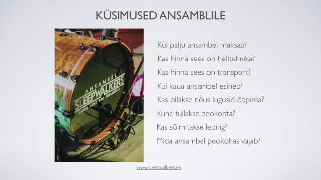 Muusikavalikust pulmades, Esko Tepper, ans. Sleepwalkers Muusikavalikust pulmades, Esko Tepper, ans. Sleepwalkers